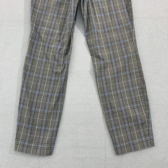 RAG & BONE New York Simone Pants Size 4 Stretch Plaid Blue Black Grey - Picture 15 of 16